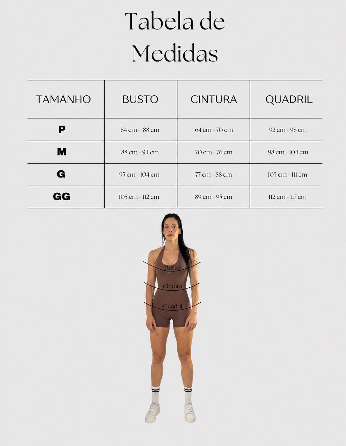 Tabela de Medidas